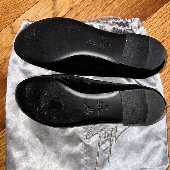 Giuseppe Zanotti Black & Silver Loafers - Picture 2 of 4